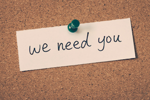 we need you